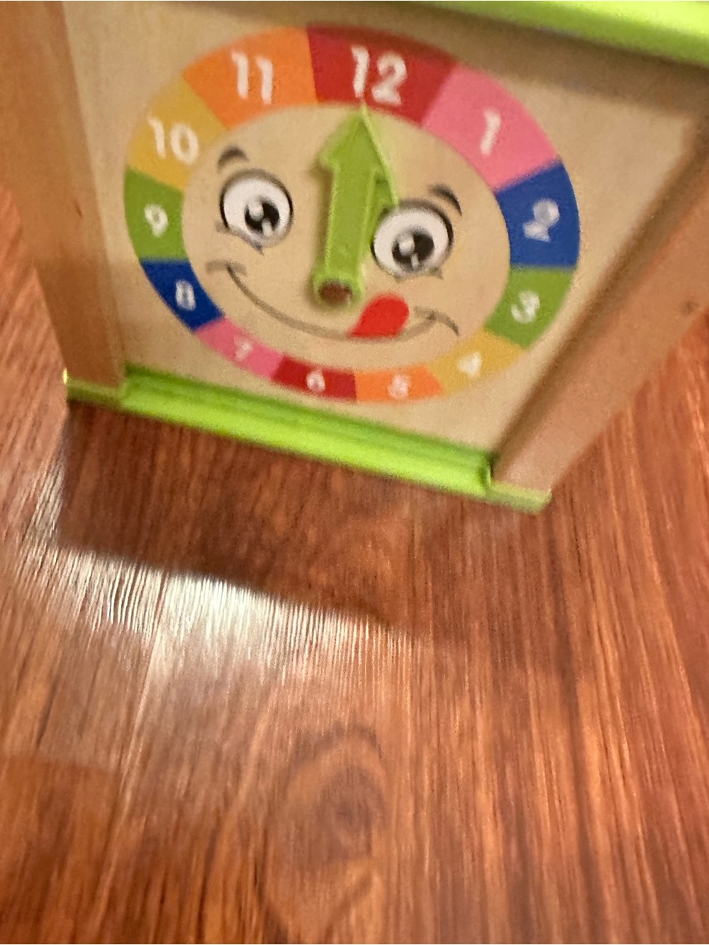 Kids Multicolor Learning Clock Toy - Picture 4 of 4